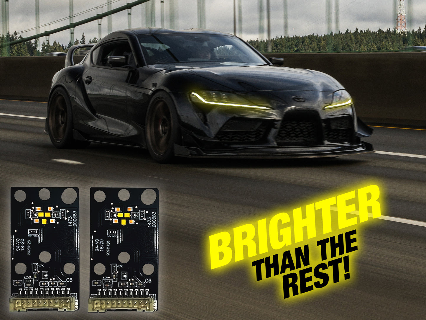 Toyota Supra MKV 20-24 : Yellow DRL's Module Set